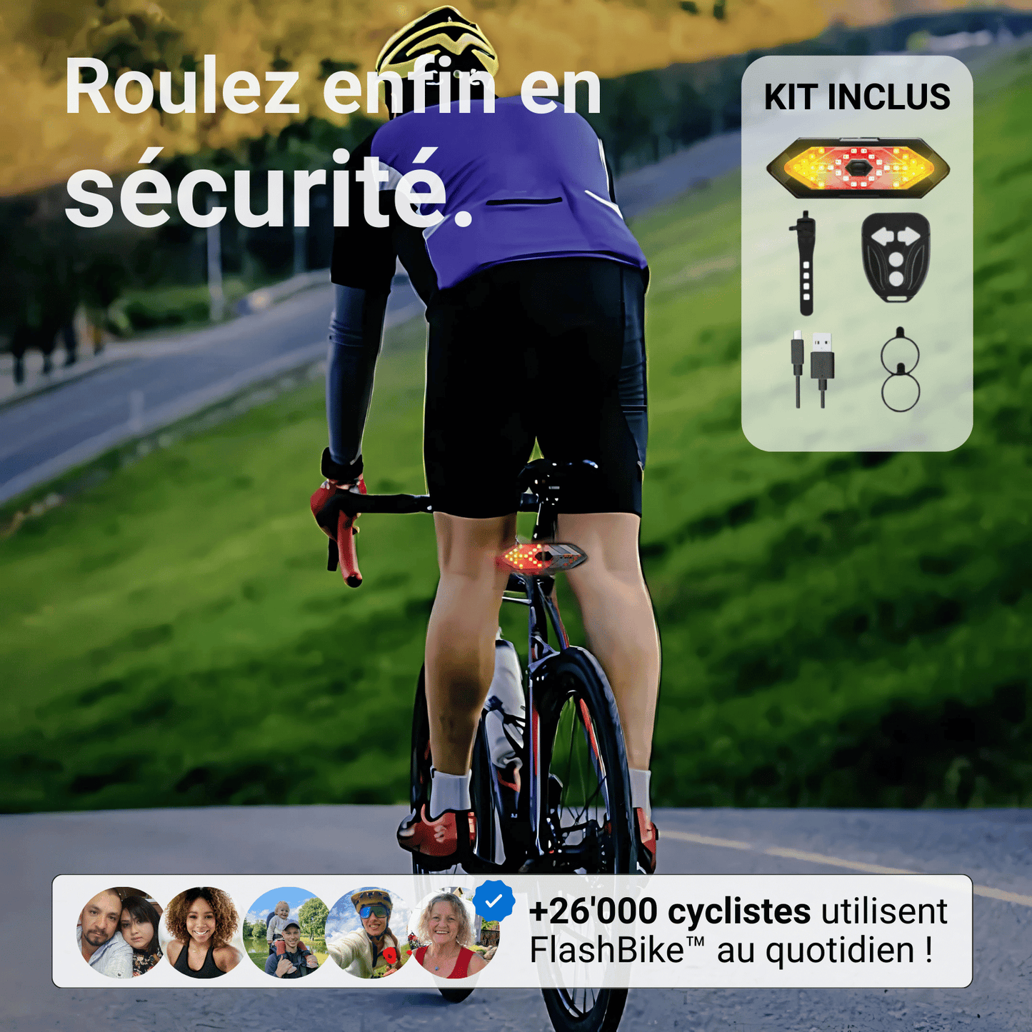 FlashBike™ | Clignotant vélo (Kit complet)